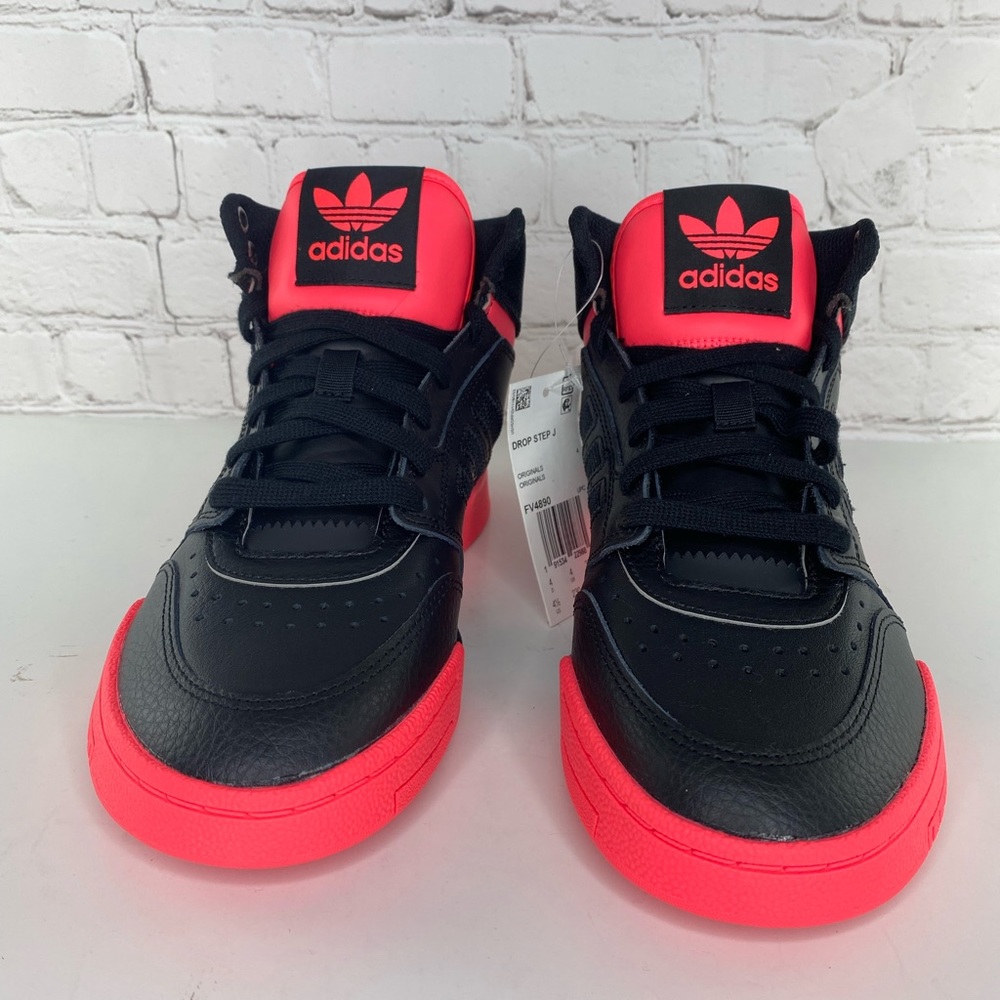 Adidas Originals Drop Step J Sneakers Black Pink Size 4.5
